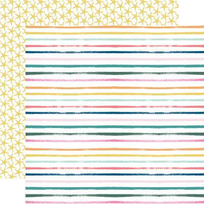 Echo Park Pool Party Designpapier - Summer Stripes